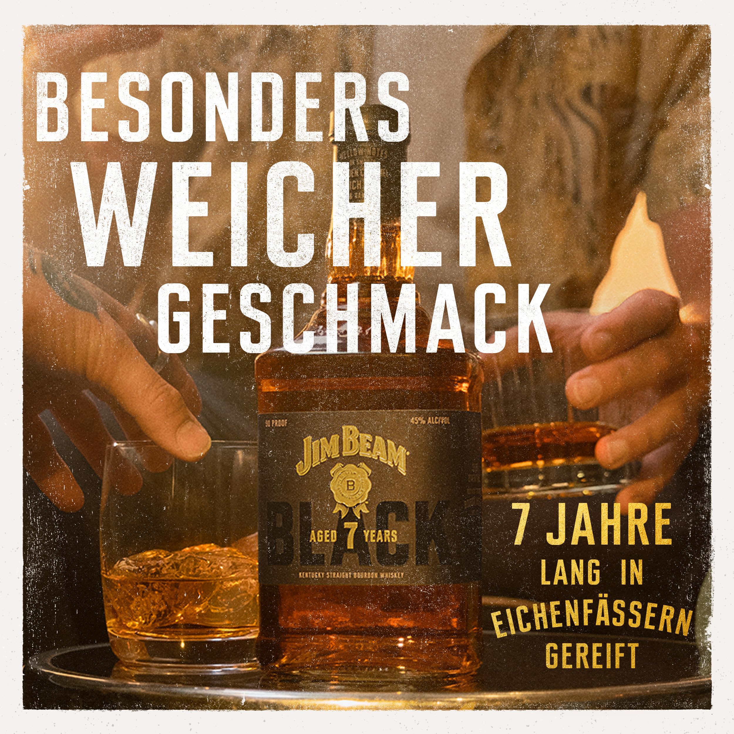 Jim Beam Black, 7 Jahre gereift, Kentucky Straight Bourbon Whiskey